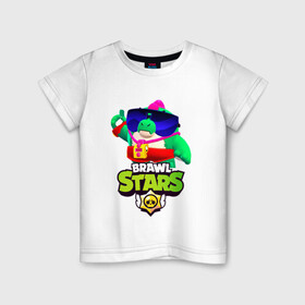 Детская футболка хлопок с принтом Базз Buzz Brawl Stars в Белгороде, 100% хлопок | круглый вырез горловины, полуприлегающий силуэт, длина до линии бедер | brawl | brawl stars | brawlstars | brawl_stars | buz | buzz | баз | базз | бравл | бравлстарс | буз