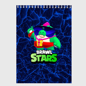 Скетчбук с принтом Базз Buzz Brawl Stars в Белгороде, 100% бумага
 | 48 листов, плотность листов — 100 г/м2, плотность картонной обложки — 250 г/м2. Листы скреплены сверху удобной пружинной спиралью | brawl | brawl stars | brawlstars | brawl_stars | buz | buzz | баз | базз | бравл | бравлстарс | буз