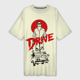 Платье-футболка 3D с принтом Драйв в Белгороде,  |  | auto | car | drive | drive фильм | moto | ryan gosling | scorpio | the driver | авто | водитель | гонки | гонщик | драйв | райан гослинг | скорпион | тачки