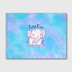 Альбом для рисования с принтом Маленький слоненок в Белгороде, 100% бумага
 | матовая бумага, плотность 200 мг. | детеныш | милый | ребенок | слон | слоненок | слоник