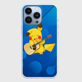 Чехол для iPhone 13 Pro с принтом Пикачу с гитарой в Белгороде,  |  | anime | picachu | pikachu | аниме | милый | пика | пикачу | покебол | покемон