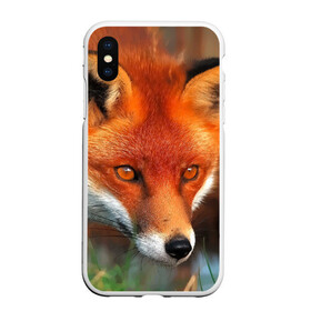Чехол для iPhone XS Max матовый с принтом Лисица охотница в Белгороде, Силикон | Область печати: задняя сторона чехла, без боковых панелей | fox | foxy | животное | звери | лиса | лисенок | лисичка | милая | рыжая | фокс