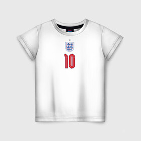Детская футболка 3D с принтом Стерлинг форма Англия в Белгороде, 100% гипоаллергенный полиэфир | прямой крой, круглый вырез горловины, длина до линии бедер, чуть спущенное плечо, ткань немного тянется | 2020 | 2021 | euro | fifa | uefa | аглийская | англичане | англия | евро | рахим | рахим стерлинг | сборная англии | сборной | стерлинг | уефа | фифа | форма | футбол | футбольная