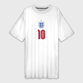 Платье-футболка 3D с принтом Стерлинг форма Англия в Белгороде,  |  | 2020 | 2021 | euro | fifa | uefa | аглийская | англичане | англия | евро | рахим | рахим стерлинг | сборная англии | сборной | стерлинг | уефа | фифа | форма | футбол | футбольная