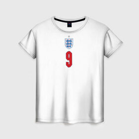 Женская футболка 3D с принтом Кейн форма Англия 2021 2022 в Белгороде, 100% полиэфир ( синтетическое хлопкоподобное полотно) | прямой крой, круглый вырез горловины, длина до линии бедер | 2020 | 2021 | euro | fifa | kane | uefa | аглийская | англичане | англия | гарри | гарри кейн | евро | кейн | сборная англии | сборной | уефа | фифа | форма | футбол | футбольная | харри | харри кейн