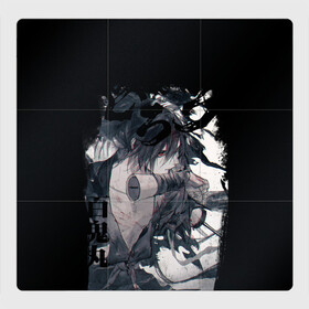Магнитный плакат 3Х3 с принтом Хяккимару в Белгороде, Полимерный материал с магнитным слоем | 9 деталей размером 9*9 см | Тематика изображения на принте: demon | dororo | hyakkimaru | аниме | дайго | дороро | ронин | хяккимару