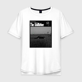 Мужская футболка хлопок Oversize с принтом Корлеоне в Белгороде, 100% хлопок | свободный крой, круглый ворот, “спинка” длиннее передней части | godfather | кино | крестный отец | фильм