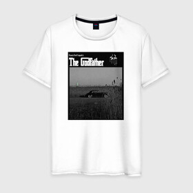 Мужская футболка хлопок с принтом Корлеоне в Белгороде, 100% хлопок | прямой крой, круглый вырез горловины, длина до линии бедер, слегка спущенное плечо. | godfather | кино | крестный отец | фильм