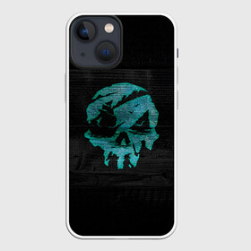 Чехол для iPhone 13 mini с принтом Skull of pirate в Белгороде,  |  | game | games | pirate | sea of thieves | sot | игра | игры | корабли | корабль | кракен | майкрософт | море | море воров | моря | пираты