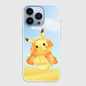 Чехол для iPhone 13 Pro с принтом Пикачу с пледом в Белгороде,  |  | anime | picachu | pikachu | аниме | милый | пика | пикачу | покебол | покемон