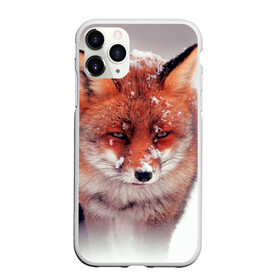 Чехол для iPhone 11 Pro матовый с принтом Лисица и снег в Белгороде, Силикон |  | fox | foxy | животное | звери | лиса | лисенок | лисичка | милая | рыжая | фокс