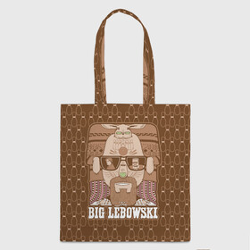 Шоппер 3D с принтом The Big Lebowski в Белгороде, 100% полиэстер | Плотность: 200 г/м2; Размер: 34×35 см; Высота лямок: 30 см | donny | dude | jeff bridges | the big lebowski | walter sobchak | большой лебовский | боулинг | вальтер собчак | джефф бриджес | донни | заяц | кегли | кролик | фильм | чувак