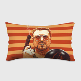 Подушка 3D антистресс с принтом Walter Sobchak в Белгороде, наволочка — 100% полиэстер, наполнитель — вспененный полистирол | состоит из подушки и наволочки на молнии | dude | jeff bridges | the big lebowski | walter sobchak | большой лебовский | боулинг | вальтер собчак | джефф бриджес | пистолет | фильм | чувак | шар