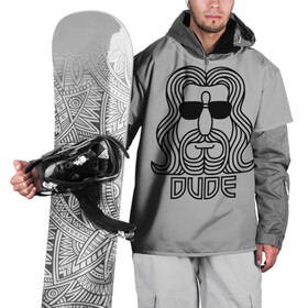 Накидка на куртку 3D с принтом DUDE в Белгороде, 100% полиэстер |  | Тематика изображения на принте: dude | jeff bridges | the big lebowski | большой лебовский | джефф бриджес | фильм | чувак