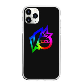 Чехол для iPhone 11 Pro матовый с принтом Knockout city. Rainbow logo в Белгороде, Силикон |  | Тематика изображения на принте: a | arts | ball | box | city | dodgeball | e | electronic | game | gradient | knockout | logo | nintendo | playstation | rainbow | switch | technologies | x | а | артс | вышибалы | город | градиент | е | игра | лого | логотип | мяч | нокаут | 