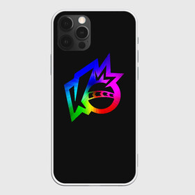 Чехол для iPhone 12 Pro с принтом Knockout city. Rainbow logo в Белгороде, силикон | область печати: задняя сторона чехла, без боковых панелей | Тематика изображения на принте: a | arts | ball | box | city | dodgeball | e | electronic | game | gradient | knockout | logo | nintendo | playstation | rainbow | switch | technologies | x | а | артс | вышибалы | город | градиент | е | игра | лого | логотип | мяч | нокаут | 