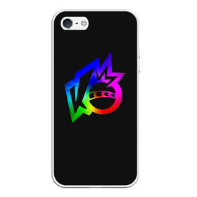 Чехол для iPhone 5/5S матовый с принтом Knockout city. Rainbow logo в Белгороде, Силикон | Область печати: задняя сторона чехла, без боковых панелей | Тематика изображения на принте: a | arts | ball | box | city | dodgeball | e | electronic | game | gradient | knockout | logo | nintendo | playstation | rainbow | switch | technologies | x | а | артс | вышибалы | город | градиент | е | игра | лого | логотип | мяч | нокаут | 