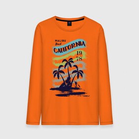 Мужской лонгслив хлопок с принтом CALIFORNIA BEECH в Белгороде, 100% хлопок |  | beech | california | retro | sea | summer | usa | каникулы | лето | море | отдых | пальмы | пляж | ретро | тропики