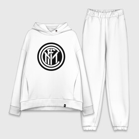 Женский костюм хлопок Oversize с принтом INTERNATIONAL | INTER MILAN в Белгороде,  |  | icardi | inter | international | italy | milan | world cup | икарди | интер | интернационале | италия | мауро | милан | миланский | футбольная форма | футбольный клуб | чемпионат мира