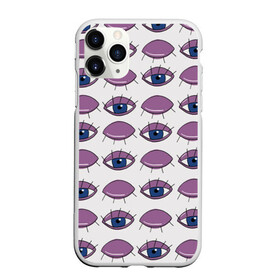 Чехол для iPhone 11 Pro матовый с принтом Глаза фиолетовые в Белгороде, Силикон |  | геометрия | глаз | глаза | иллюзия | медицина | окулист | паттерн | психоделика | радуга | цвета