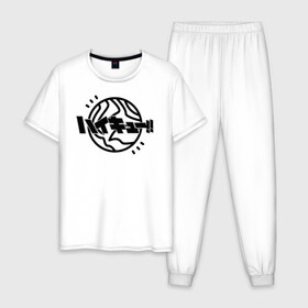 Мужская пижама хлопок с принтом Haikyu!! | ВОЛЕЙБОЛ!! в Белгороде, 100% хлопок | брюки и футболка прямого кроя, без карманов, на брюках мягкая резинка на поясе и по низу штанин
 | anime | haikyu | haikyuu | manga | аниме | волейбол | волейбольный клуб | волейбольный мяч | земля | лого | логотип | манга | мяч | хаику | хаикую