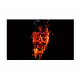 Бумага для упаковки 3D с принтом Metallica Flame в Белгороде, пластик и полированная сталь | круглая форма, металлическое крепление в виде кольца | american | james hetfield | kirk hammett | metal band | metallica | music | mystic | rock | американская | джеймс хетфилд | металлика | музыка | рок | скилет | череп