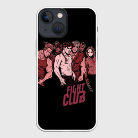 Чехол для iPhone 13 mini с принтом Fight Club x Street Fighter в Белгороде,  |  | fight club | fighting | game | games | street fighter | балрог | бланка | бойцовский клуб | вега | зангиев | игра | игры | классика | рю | сагат | стрит файтер | уличный боец | чан ли