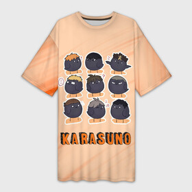 Платье-футболка 3D с принтом Вороны школы Карасуно Haikyu в Белгороде,  |  | anime | haikyu | haikyuu | karasuno | manga | аниме | волейбол | волейбольный клуб | ворон | каге | карасуно | кей | куроо | манга | мяч | некома | сатори | сёё | тендо | тобио | хаику | хаикую | хайкью | хината | цукишима | шоё