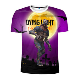 Мужская футболка 3D спортивная с принтом Dying light зомби в Белгороде, 100% полиэстер с улучшенными характеристиками | приталенный силуэт, круглая горловина, широкие плечи, сужается к линии бедра | dying light | аномалия | зараженный | монстр | мутант | ужасы | урод | хоррор