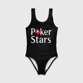 Детский купальник 3D с принтом Poker Stars в Белгороде, Полиэстер 85%, Спандекс 15% | Слитный крой, подклад по переду изделия, узкие бретели | 777 | cards | casino | chips | flash | fortune | game | joker | luck | omaha | poker | roulette | straight | texas holdem | tournament | азарт | джокер | игра | казино | карты | омаха | покер | рулетка | стрит | техасский холдэм | турнир | удача | фишки |