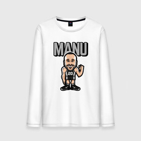 Мужской лонгслив хлопок с принтом Manu в Белгороде, 100% хлопок |  | basketball | game | ginobili | manu | nba | san antonio | sport | spurs | streetball | баскетбол | баскетболист | джинобили | игра | игрок | ману | мяч | нба | сан антонио | сперс | спорт | стритбол | тренер