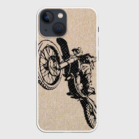 Чехол для iPhone 13 mini с принтом Эндуро Кросс в Белгороде,  |  | байк | байкер | мото | мото кросс | мотокрос | мотоцикл | питбайк