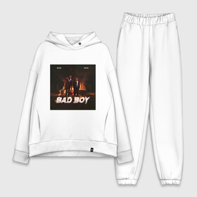 Женский костюм хлопок Oversize с принтом Bad boy в Белгороде,  |  | bad boy | juice wrld | young thug | рэп | хип хоп