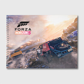 Альбом для рисования с принтом Forza Horizon 5 Форза в Белгороде, 100% бумага
 | матовая бумага, плотность 200 мг. | auto | avto | car | forza | game | horizon | motorsport | nfs | race | speed | авто | гонки | игра | машина | нфс | скорость | форза | хорайзен