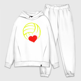 Мужской костюм хлопок OVERSIZE с принтом Volleyball Heart в Белгороде,  |  | ball | beach | game | heart | love | sport | volley | volleyball | волейбол | волейболист | волейболистка | гол | игра | игрок | мяч | площадка | пляж | пляжный | победа | сердце | сетка | спорт | тренер | чемпион