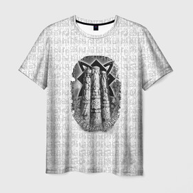 Мужская футболка 3D с принтом Слава богам родным в Белгороде, 100% полиэфир | прямой крой, круглый вырез горловины, длина до линии бедер | богам | кельтский | оберег | родным | руны | символы | слава | славянские | узоры