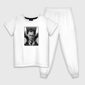 Детская пижама хлопок с принтом Jackie Cyberpunk в Белгороде, 100% хлопок |  брюки и футболка прямого кроя, без карманов, на брюках мягкая резинка на поясе и по низу штанин
 | Тематика изображения на принте: cd project red | cyberpunk 2077 | samurai | v | киберпанк 2077