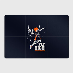 Магнитный плакат 3Х2 с принтом fly high! Шоё Хината Haikyuu!! в Белгороде, Полимерный материал с магнитным слоем | 6 деталей размером 9*9 см | 10 номер | anime | haikyu | haikyuu | hinata shoyo | karasuno | manga | аниме | волейбол | волейбольный клуб | иероглифы | карасуно | лети высоко | лого | манга | надпись | прыжок | старшая школа | хаику | хаикую