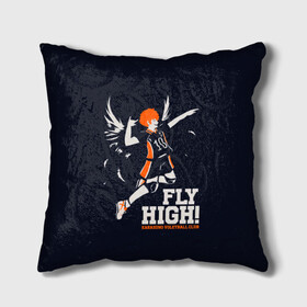 Подушка 3D с принтом fly high! Шоё Хината Haikyuu!! в Белгороде, наволочка – 100% полиэстер, наполнитель – холлофайбер (легкий наполнитель, не вызывает аллергию). | состоит из подушки и наволочки. Наволочка на молнии, легко снимается для стирки | 10 номер | anime | haikyu | haikyuu | hinata shoyo | karasuno | manga | аниме | волейбол | волейбольный клуб | иероглифы | карасуно | лети высоко | лого | манга | надпись | прыжок | старшая школа | хаику | хаикую