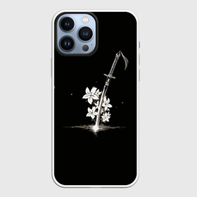 Чехол для iPhone 13 Pro Max с принтом Nier   Sword and Flowers в Белгороде,  |  | 2b | 2б | 9s | automata | flowers | japan | nier | nier automata | nier replicant | replicant | samurai | sword | автомата | белый меч | катана | меч | найнэс | нир | нир автомата | репликант | самурай | самурайский | туби | цветы | япония |