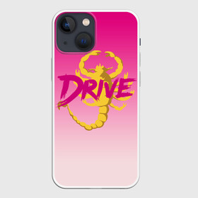 Чехол для iPhone 13 mini с принтом Драйв в Белгороде,  |  | drive | drive bomber | drive бомбер | new retro | retro | retro wave | retrowave | гослинг | гослинг райн | драйв | драйв бомбер | кино | костюм драйв | райн гослинг | ретро | ретровейв | скорпион | скорпион на спине | фильм драйв