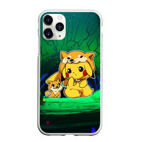 Чехол для iPhone 11 Pro матовый с принтом Пикачу и корги в Белгороде, Силикон |  | anime | picachu | pikachu | аниме | милый | пика | пикачу | покебол | покемон