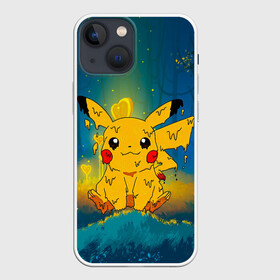 Чехол для iPhone 13 mini с принтом Жидкий Пикачу в Белгороде,  |  | anime | picachu | pikachu | аниме | милый | пика | пикачу | покебол | покемон