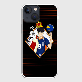 Чехол для iPhone 13 mini с принтом Тобио Кагеяма король Haikyuu в Белгороде,  |  | 2 номер | anime | haikyu | haikyuu | king of the court | manga | аниме | волейбол | волейбольный клуб | кагеяма | король | король площадки | манга | мяч | старшая карасуно | тобио | хаику | хаикую