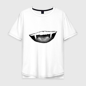 Мужская футболка хлопок Oversize с принтом Ковид  в Белгороде, 100% хлопок | свободный крой, круглый ворот, “спинка” длиннее передней части | индийский | клыки | ковид | оскал | улыбка | штамм