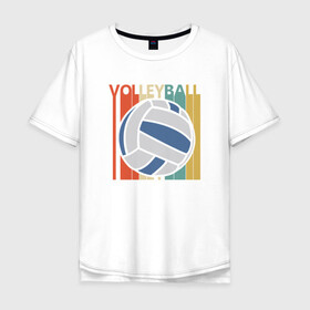 Мужская футболка хлопок Oversize с принтом True Volleyball в Белгороде, 100% хлопок | свободный крой, круглый ворот, “спинка” длиннее передней части | ball | beach | game | sport | volley | volleyball | волейбол | волейболист | волейболистка | гол | игра | игрок | мяч | площадка | пляж | пляжный | победа | сетка | спорт | тренер | чемпион