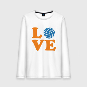 Мужской лонгслив хлопок с принтом Volleyball Love в Белгороде, 100% хлопок |  | ball | beach | game | mother | sport | volley | volleyball | волейбол | волейболист | волейболистка | гол | игра | игрок | мама | мяч | площадка | пляж | пляжный | победа | сетка | спорт | тренер | чемпион