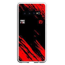 Чехол для Samsung Galaxy S10 с принтом FF | GARENA (Z) в Белгороде, Силикон | Область печати: задняя сторона чехла, без боковых панелей | Тематика изображения на принте: 111dots studio | battlegrounds | free fire | freefire | game | garena | garena free fire | гарена | игра | игры | киберспорт | королевская битва | мобильная игра | онлайн игра | пабг | фри фаер | фрифаер | экшн