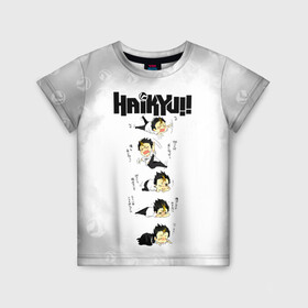 Детская футболка 3D с принтом Юу Нишиноя в истерике Haikyu!! в Белгороде, 100% гипоаллергенный полиэфир | прямой крой, круглый вырез горловины, длина до линии бедер, чуть спущенное плечо, ткань немного тянется | 4 номер | anime | haikyu | haikyuu | karasuno | manga | аниме | божественный хранитель карасуно | волейбол | волейбольный клуб | карасуно | манга | ноя сан | саеко | старшая школа | супер либеро | хаику | хаикую | юу чан