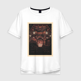 Мужская футболка хлопок Oversize с принтом Концерт NIN в Белгороде, 100% хлопок | свободный крой, круглый ворот, “спинка” длиннее передней части | alternative | metall | music | nin | nine inch nails | rock | альтернатива | металл | музыка | найн ич нэилс | рок